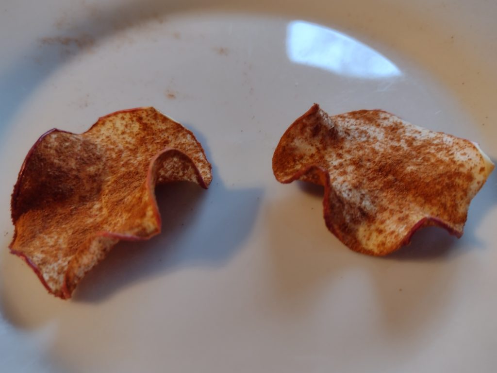 Dehydrator apple chips