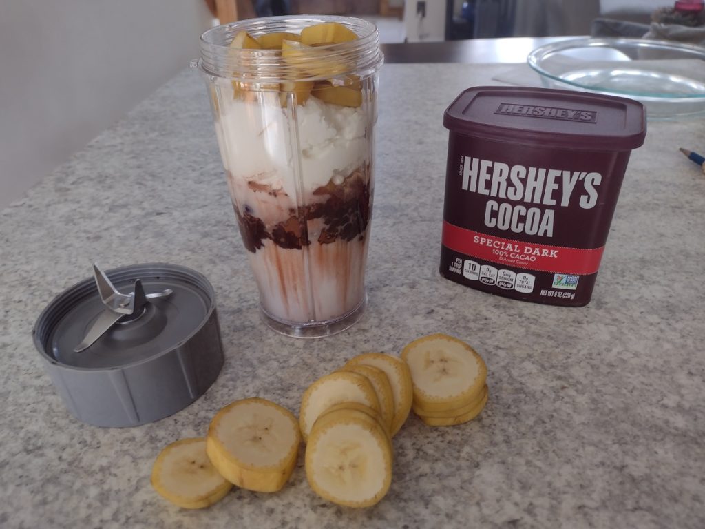frozen whole bananas make this smoothie a winner
